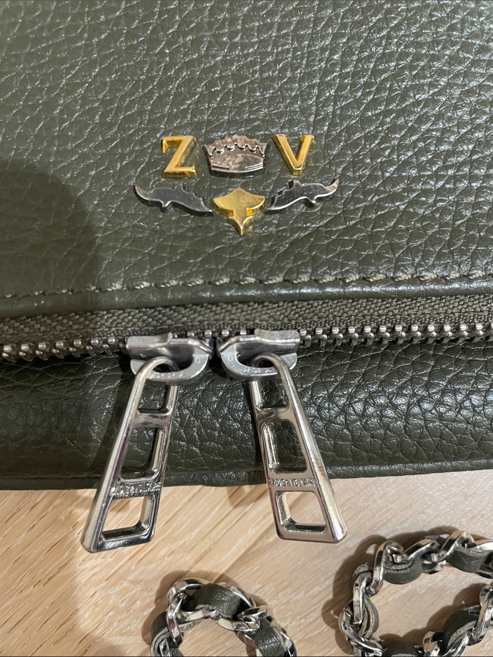 NWT Zadig & Voltaire Rock Crossbody Bag in Green/ Kaki - Picture 4 of 12